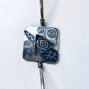 Vintage Bracelet, Silver Bracelet, Bangle Bracelet, Unique Jewelry, Vintage Jewelry, Square Bracelet, Cut Out Bracelet, Hinged Bracelet, 925