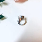 Vintage Silver Ring, Black Onyx Ring, Oval Shaped Stone, Mike Heintz Ring, Designer Jewelry, Vintage Jewelry, Large Ring, Simple Jewelry,