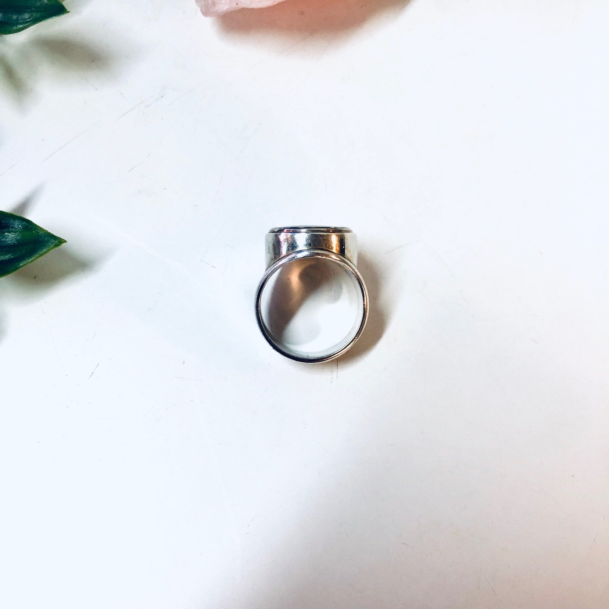 Vintage Silver Ring, Black Onyx Ring, Oval Shaped Stone, Mike Heintz Ring, Designer Jewelry, Vintage Jewelry, Large Ring, Simple Jewelry,