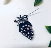Vintage Brooch, Grape Brooch, Silver Brooch, Vintage Pin, Vintage Jewelry, Food Jewelry, Unique Jewelry, Dangling Brooch, Denmark Jewelry