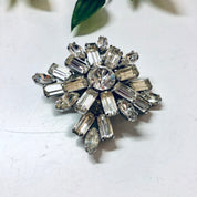 Rhinestone Brooch, Joseph Warner, Warner Jewelry, Vintage Jewelry, Rhinestones, Costume Jewelry, Large Brooch, Unique Jewelry, Vintage Pin