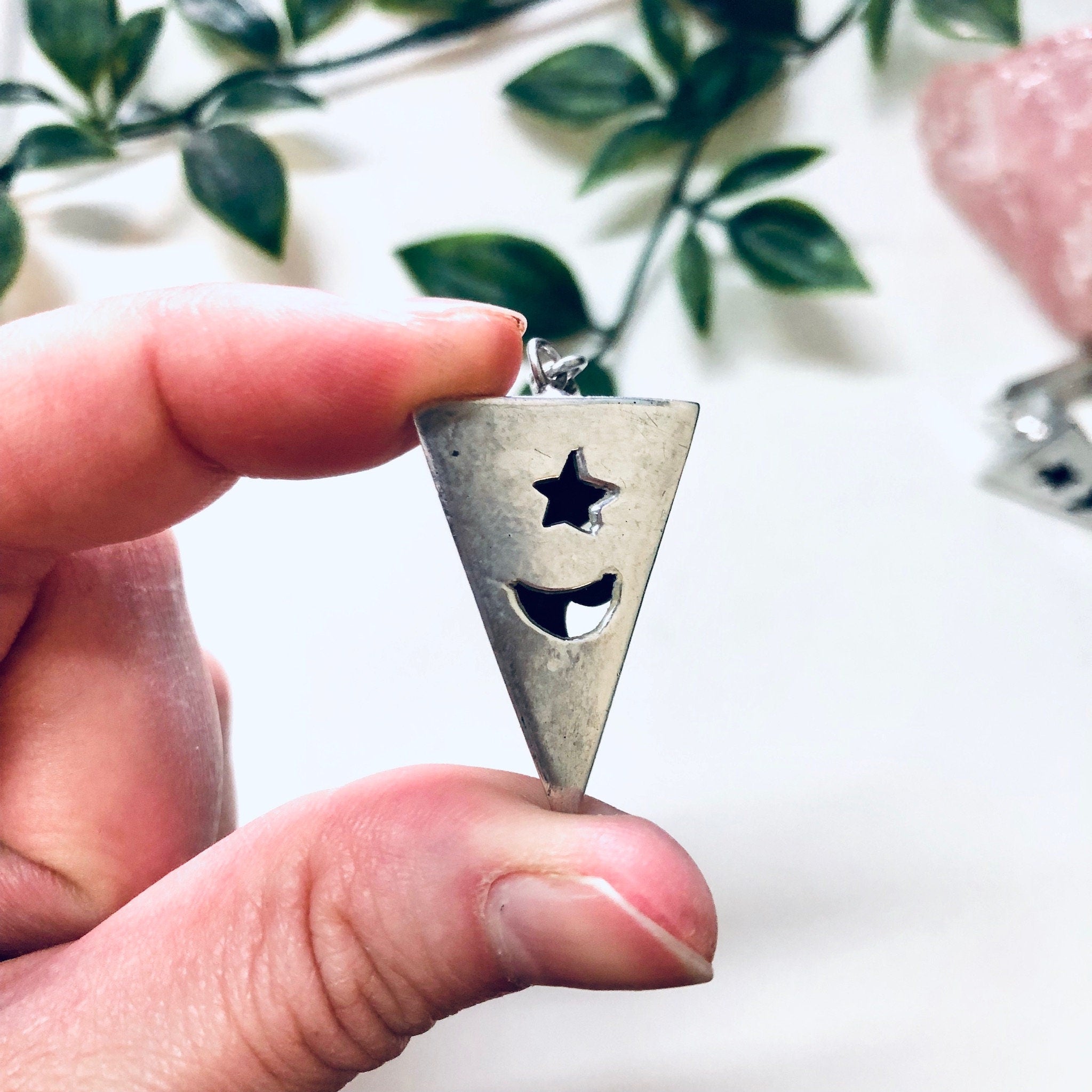 Vintage Earrings, Silver Earrings, Star and Moon, Space Earrings, Blue Lapis Stone, Unique Earrings, Statement Jewelry, Pierced Ears, Blue