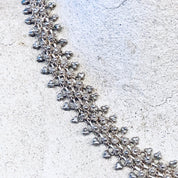 Vintage Silver Necklace, Vintage Choker, Link Necklace, Short Necklace, Vintage Jewelry, Thick Choker, Statement Jewelry, Hook Closure,