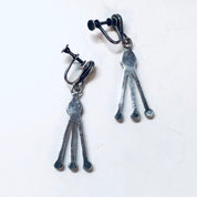 Vintage Earrings, Screw Back Earrings, Silver Earrings, Turquoise Jewelry, Vintage Jewelry, Valentines Day Gift, Unique Jewelry, Blue Stones
