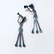 Vintage Earrings, Screw Back Earrings, Silver Earrings, Turquoise Jewelry, Vintage Jewelry, Valentines Day Gift, Unique Jewelry, Blue Stones
