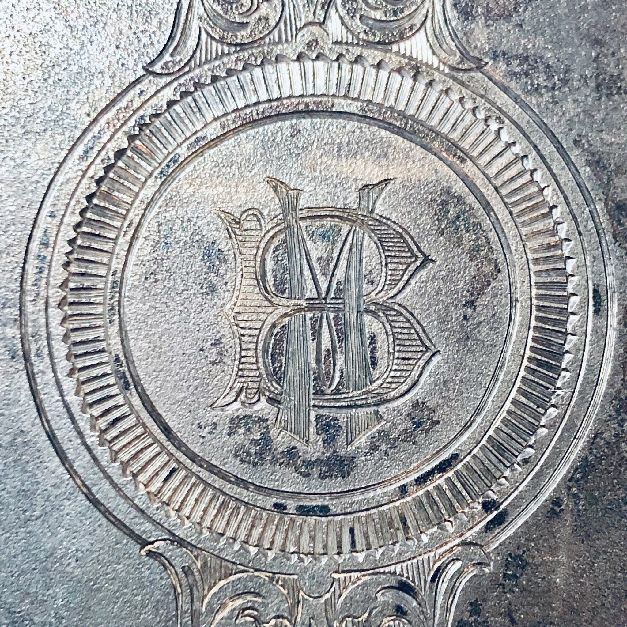 Vintage Case, Sterling Silver Case, Monogrammed Case, Business Card Holder, Rolled Cigarette Holder, Cigarette Case, Initialed Case, Silver