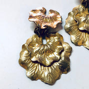 Miriam Haskell Jewelry Set, Vintage Jewelry Set, Multi Strand Necklace, Clip On earrings, Miriam Haskell, Floral Jewelry, Leaf Jewelry,