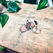 Vintage Silver Ring, Abalone Ring, Vintage Jewelry, Small Ring, Skinny Band Ring, Shell Ring, Shell Jewelry, Valentines Day Gift, 925