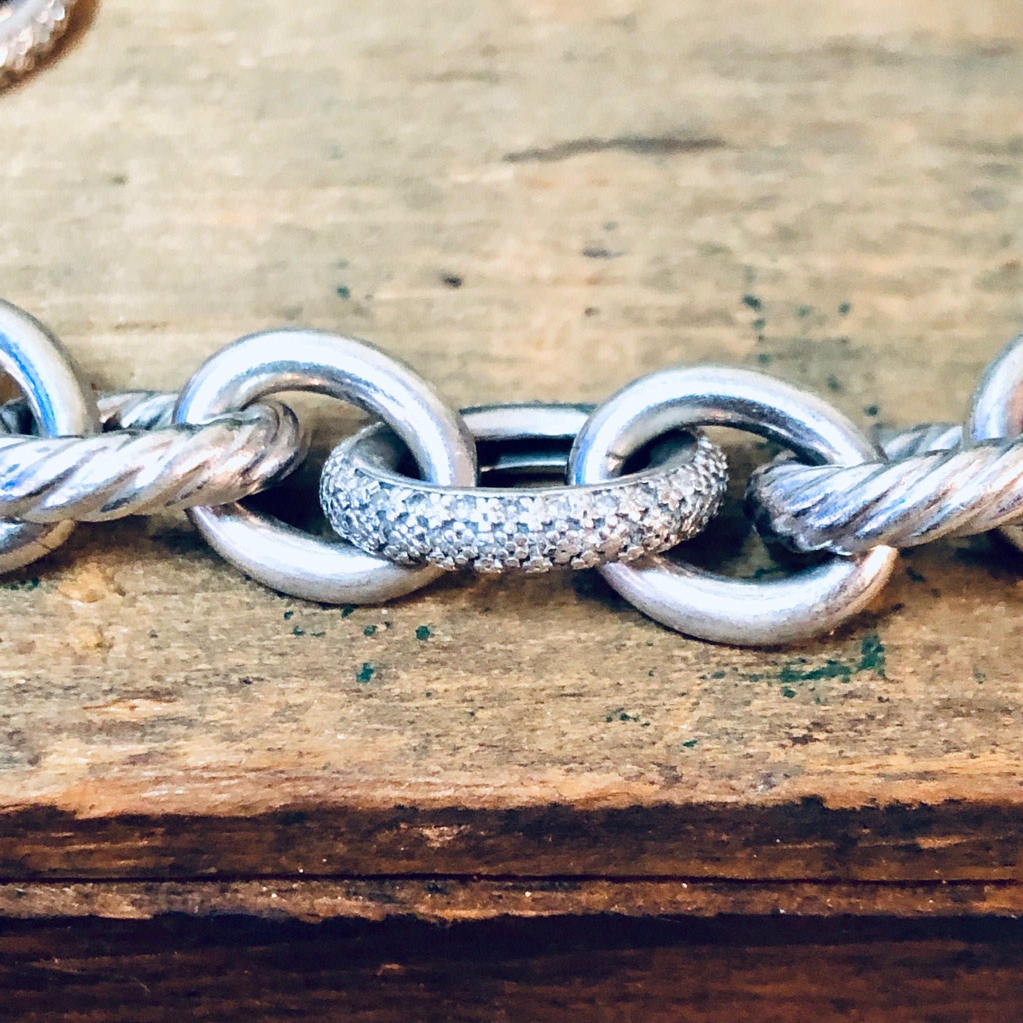 Vintage Silver Bracelet, Link Bracelet, Italian Jewelry, Vintage Jewelry, Simple Jewelry, Minimalist Style, Valentines Day Gift, 925