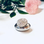 Vintage Statement Ring, Large Ring, Flashy Jewelry, Sparkly Ring, Swirl Ring, Fake Diamonds, Faux Diamonds, Cocktail Ring, Holiday Gift Idea