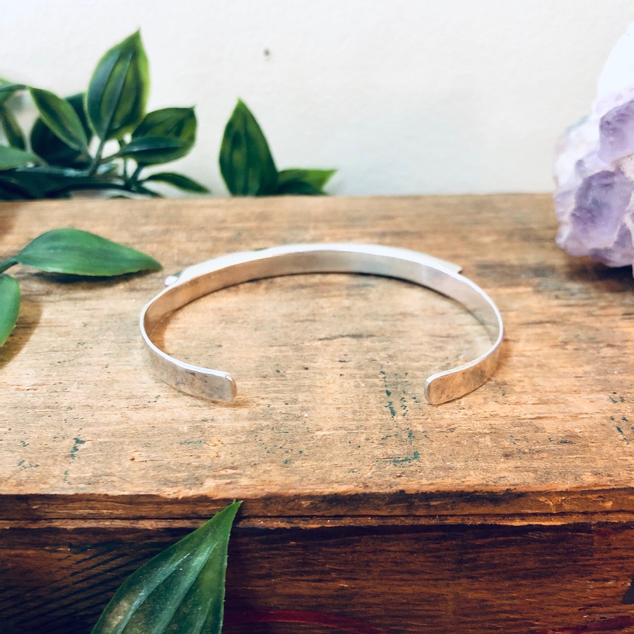 Vintage Silver Cuff, Vintage Bracelet, Silver Bracelet, Valentines Day Gift, Boho Style Jewelry, Turquoise, Onyx, Mother of Pearl, Coral,