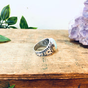 Vintage Turquoise Ring, Vintage Silver Ring, Vintage Jewelry, Turquoise Jewelry, Statement Ring, Bird Ring, Valentines Day Gift, Blue Ring