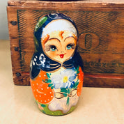Russian Nesting Dolls, Set of 7 Nesting Dolls, Matryoshka Dolls, Signed Nesting Dolls, Hand Painted Doll, Vintage Toy, Collectible Toy