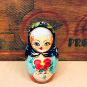 Russian Nesting Dolls, Set of 7 Nesting Dolls, Matryoshka Dolls, Signed Nesting Dolls, Hand Painted Doll, Vintage Toy, Collectible Toy