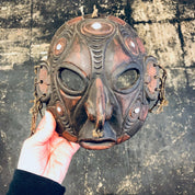 Wood Carved Mask, Wall Hanging, Vintage Home Decor, Wall Art, Wooden Mask, Hand Carved Wood, Tribal Decor, Unique Home Decor, Cut Out Mask