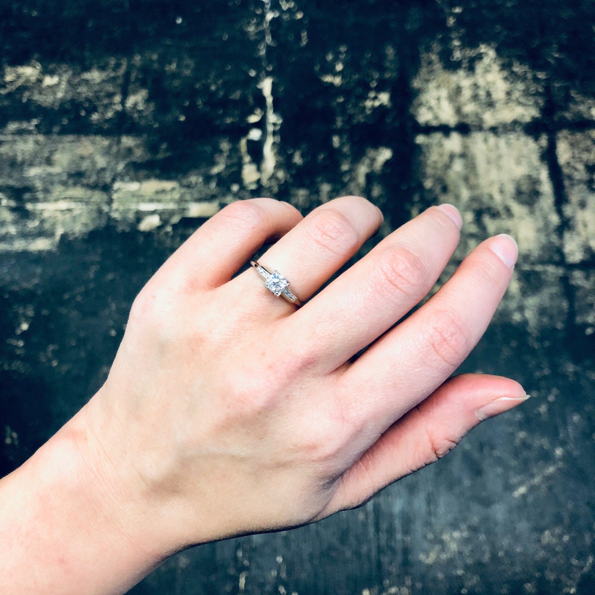 Vintage Engagement Ring, Vintage Diamond Ring, Gold Diamond Ring, White Gold Ring, Engagement Jewelry, Wedding Jewelry, Vintage Jewelry,
