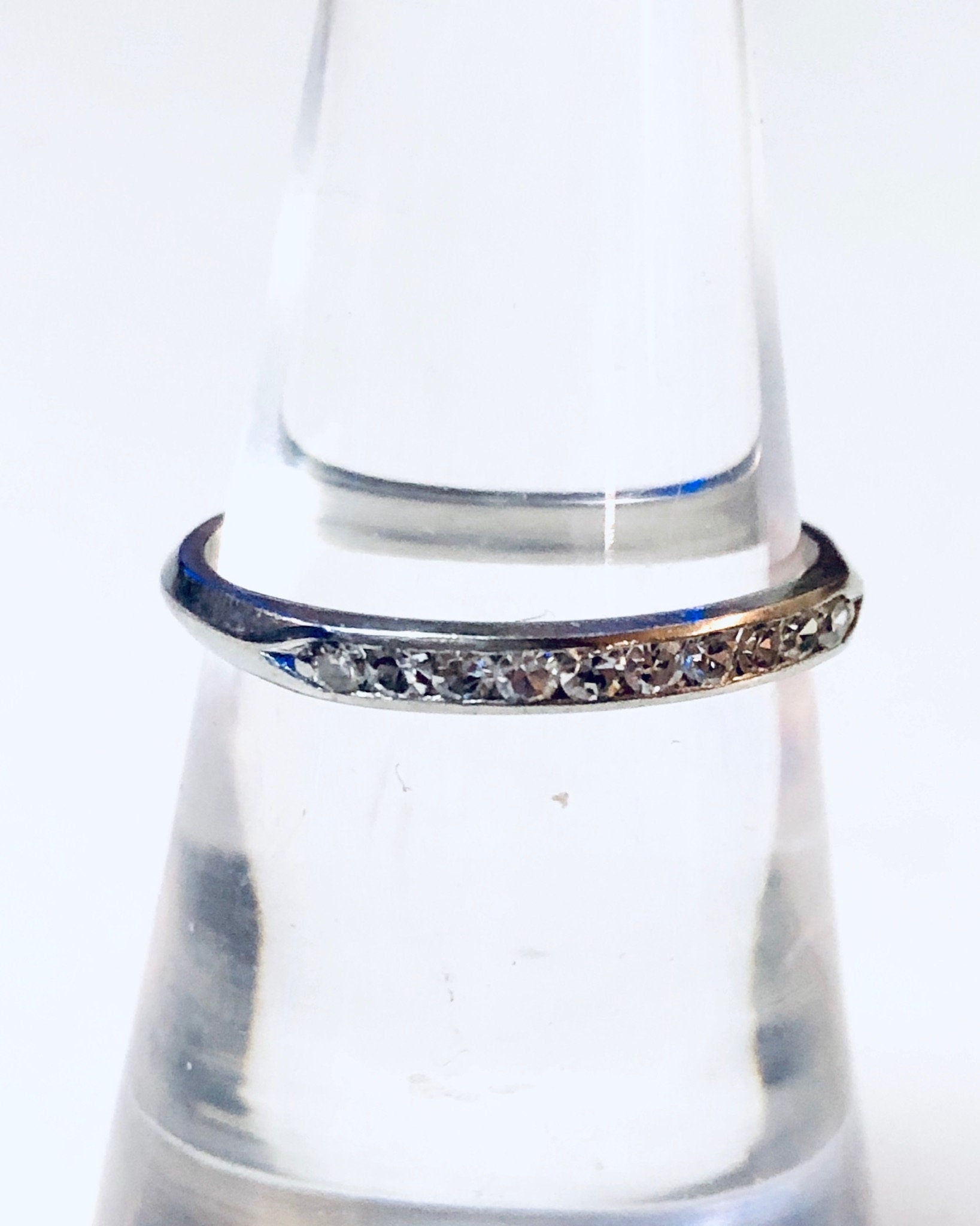 Diamond Wedding Band, Platinum Wedding Band, Platinum Jewelry, Diamond Ring, Wedding Band, Wedding Jewelry, Vintage Jewelry, Valentines Day