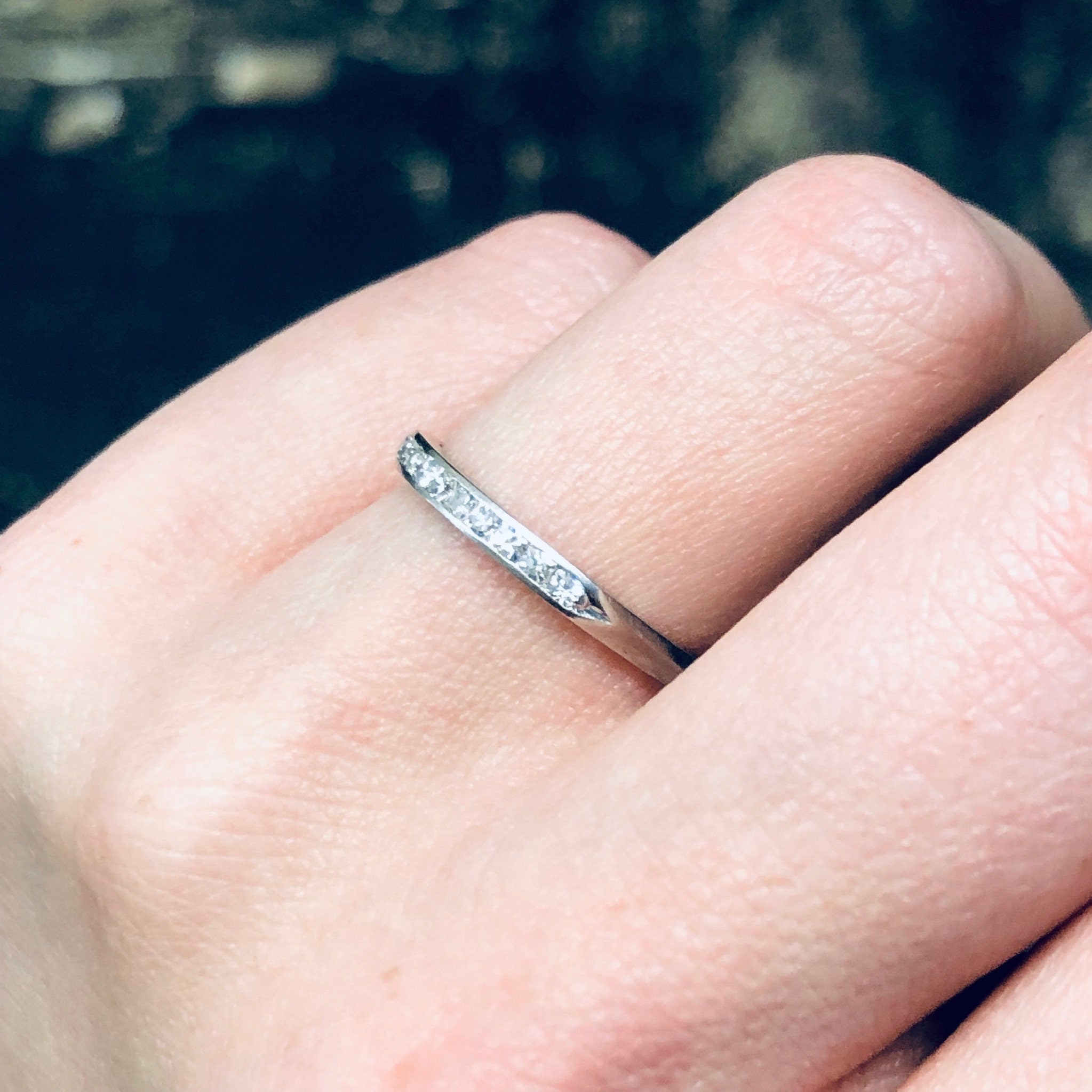 Diamond Wedding Band, Platinum Wedding Band, Platinum Jewelry, Diamond Ring, Wedding Band, Wedding Jewelry, Vintage Jewelry, Valentines Day