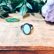 Vintage Silver Ring, Turquoise Ring, Bohemian Jewelry, Boho Style, Simple Ring, Valentines Day Gift, Blue and Silver, Southwestern Ring, 925