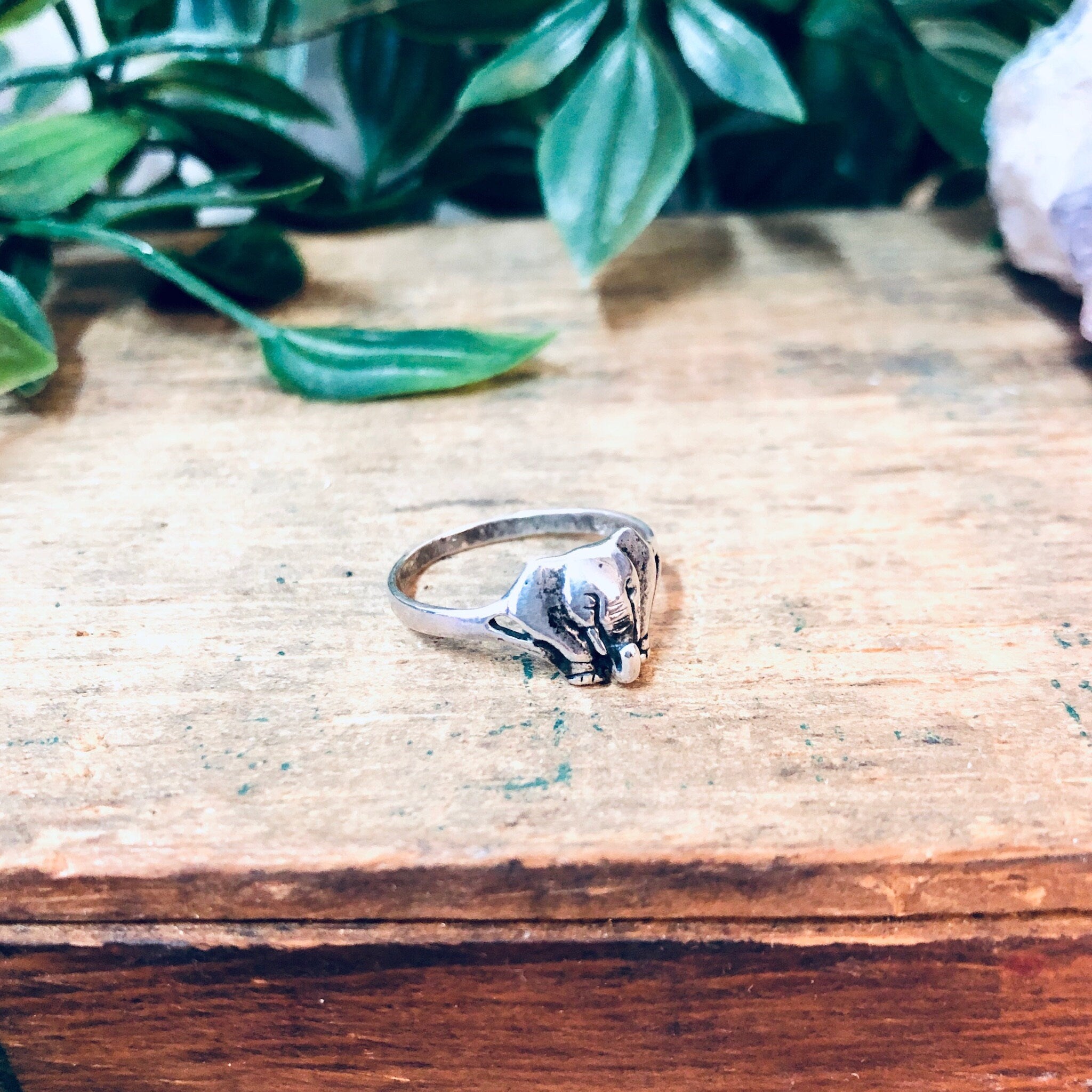 Elephant Ring, Vintage Silver Ring, Animal Jewelry, Unique Jewelry, Valentines Day Gift, Elephant Jewelry, Simple Ring, Gift for Mom, 925