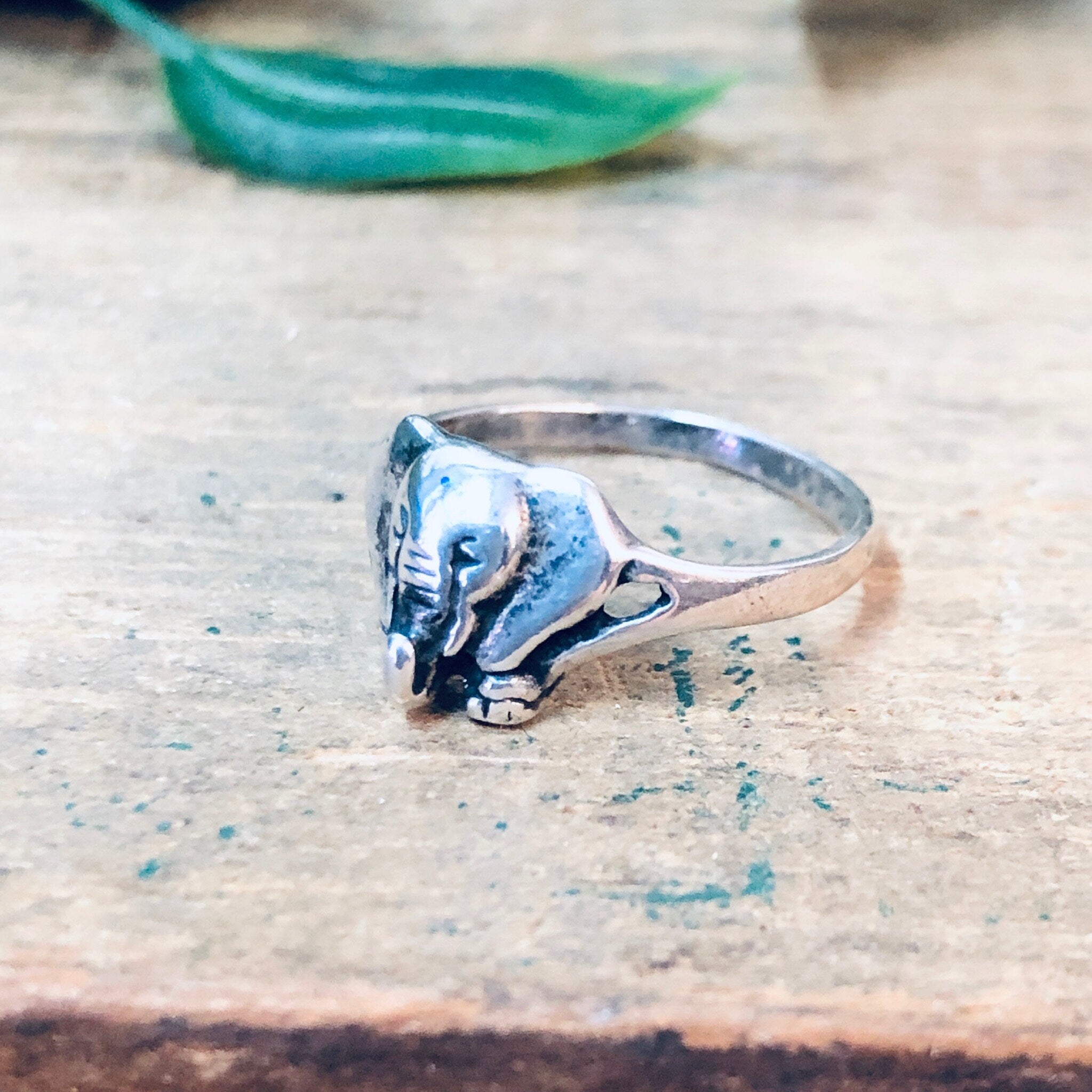 Elephant Ring, Vintage Silver Ring, Animal Jewelry, Unique Jewelry, Valentines Day Gift, Elephant Jewelry, Simple Ring, Gift for Mom, 925