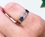 Vintage Silver Ring, Airplane Ring, Flight Jewelry, Airplanes, Silver Band, Skinny Silver Band, Colorful Ring, Purple, Yellow, Pink, White