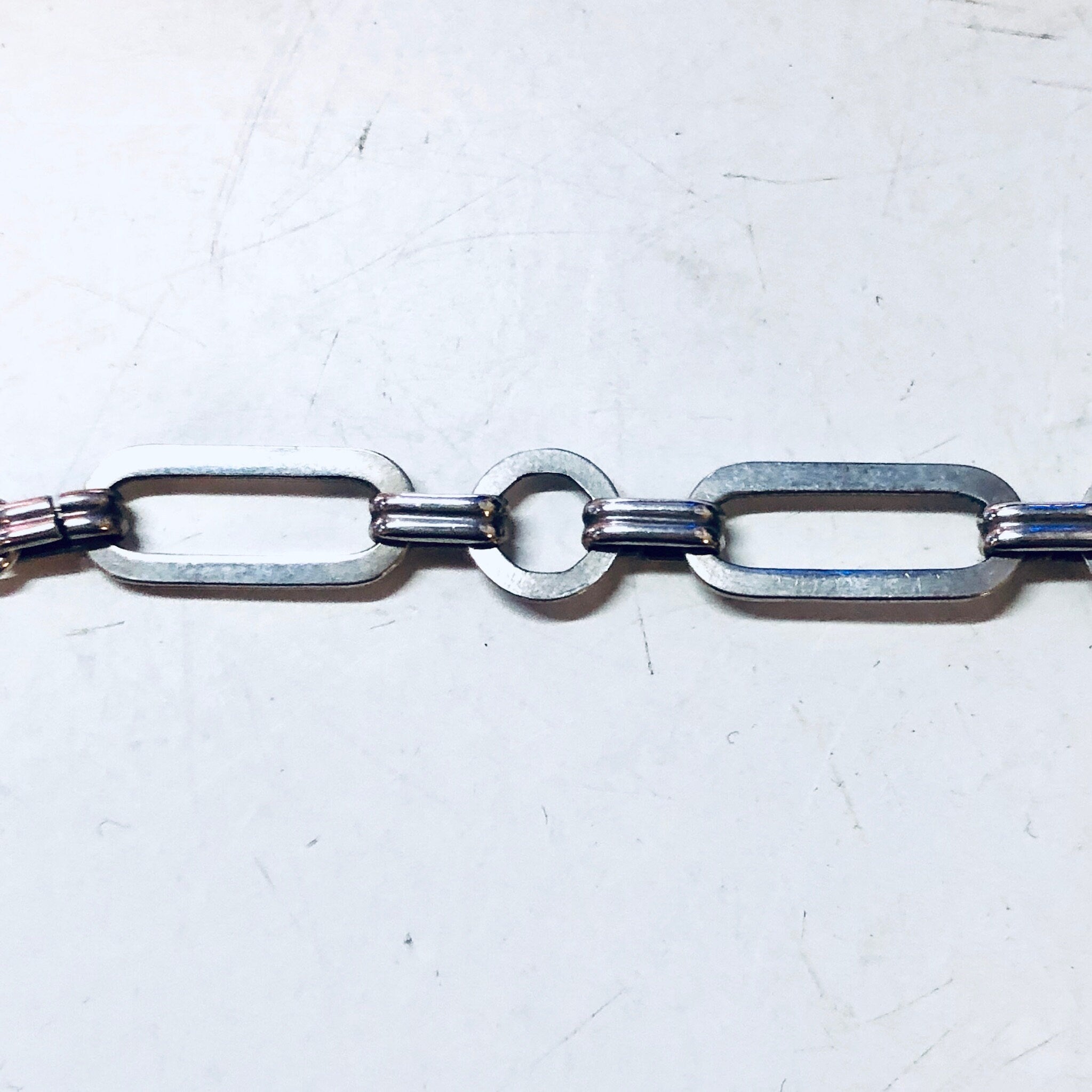 Vintage Silver Bracelet, Link Bracelet, Chain Bracelet, Simple Jewelry, Vintage Jewelry, Geometric Design, Elegant Bracelet, Valentines Day