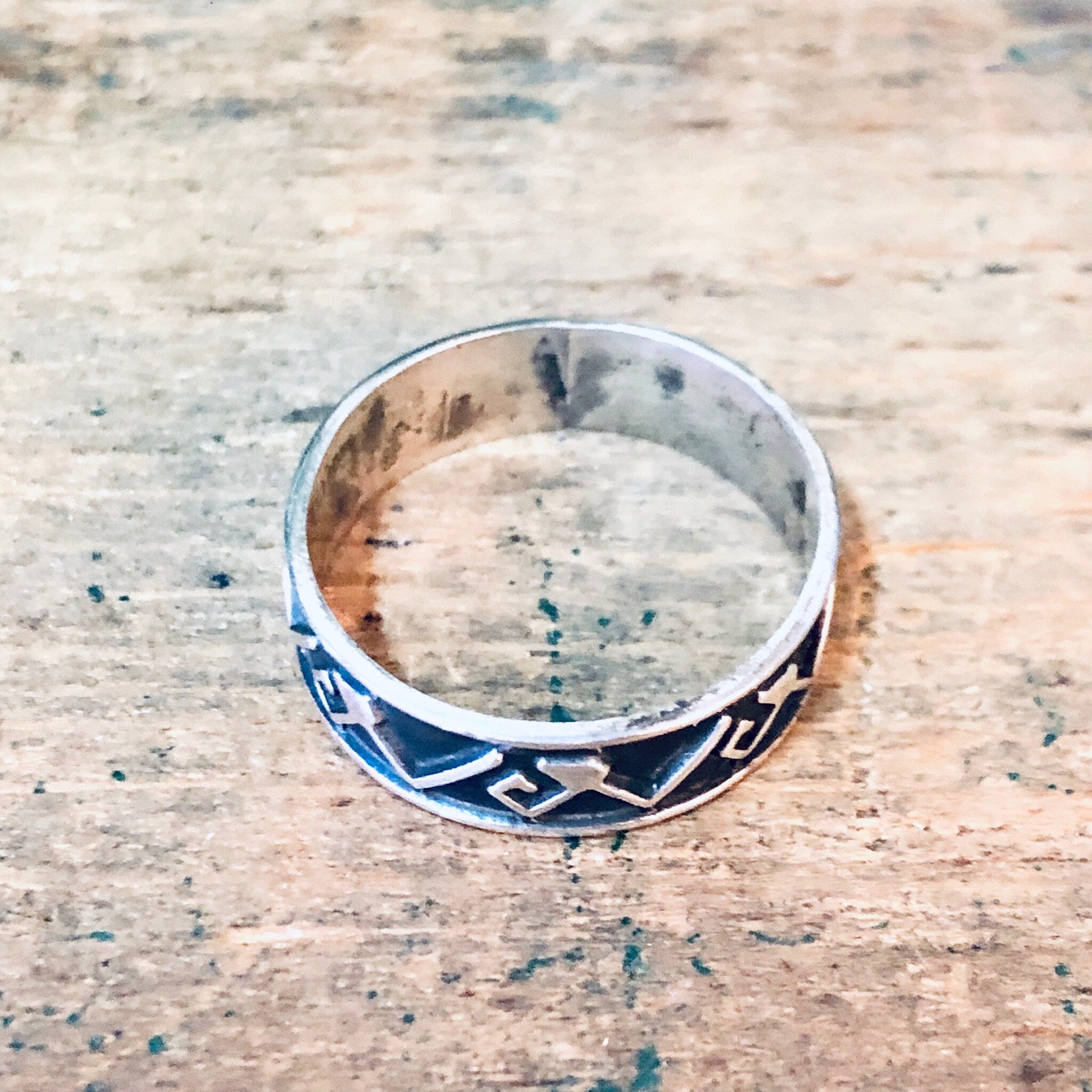 Vintage Silver Ring, Tribal Ring, Band Ring, Vintage Jewelry, Simple Ring, Valentines Day Gift, Unique Jewelry, Simple Tribal Band, 925