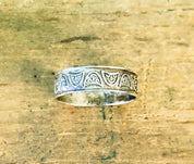 Vintage Silver Ring, Theater Mask Ring, Mask Jewelry, Vintage Jewelry, Ring for Thespian, Valentines Day Gift, Happy Mask, Sad Mask, 925