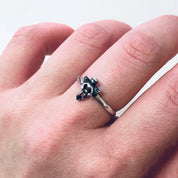 Vintage Silver Ring, Cherub Ring, Angel Ring, Vintage Jewelry, Ring with Angel, Angelic Jewelry, Valentines Day Gift, Cupid Ring, Angel, 925