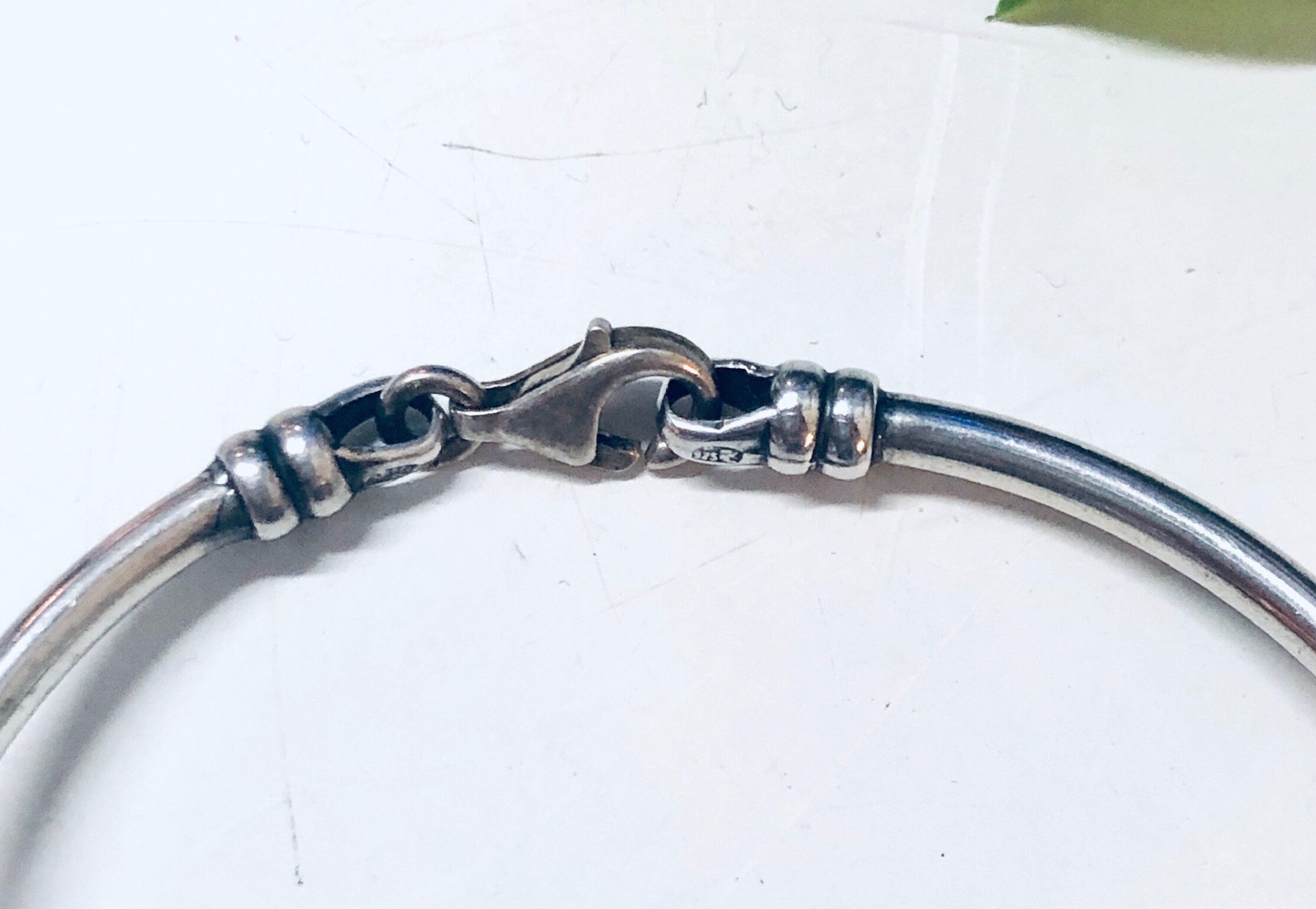 Vintage Bracelet, Silver Bracelet, Bangle Bracelet, Unique Jewelry, Vintage Jewelry, Square Bracelet, Cut Out Bracelet, Hinged Bracelet, 925