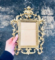 Vintage Brass Frame, Brass Picture Frame, Vintage Home Decor, Vintage Frame, Ornate Brass Frame, Valentines Day Gift, Brass Decor, Ornate