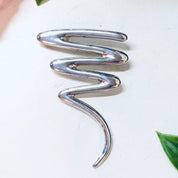 Vintage Brooch, Silver Brooch, Squiggle Pin, Vintage Pin, Vintage Jewelry, Sterling Silver, Abstract Jewelry, Line Design, Valentines Day