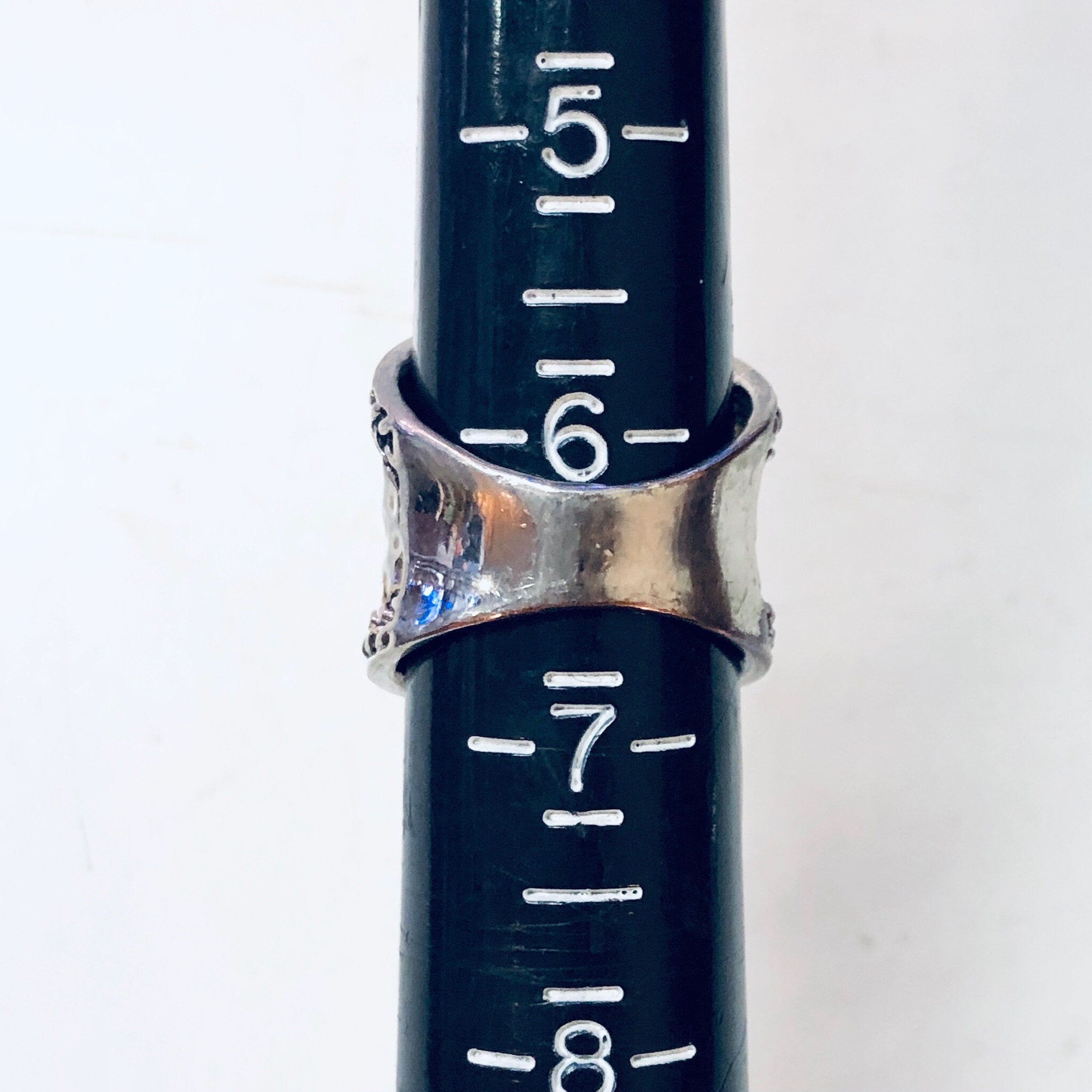 Vintage Ring, Hammered Ring, Vintage Jewelry, Rope Ring, Statement Jewelry, Valentines Day Gift, Thick Band Ring, Unique Jewelry,