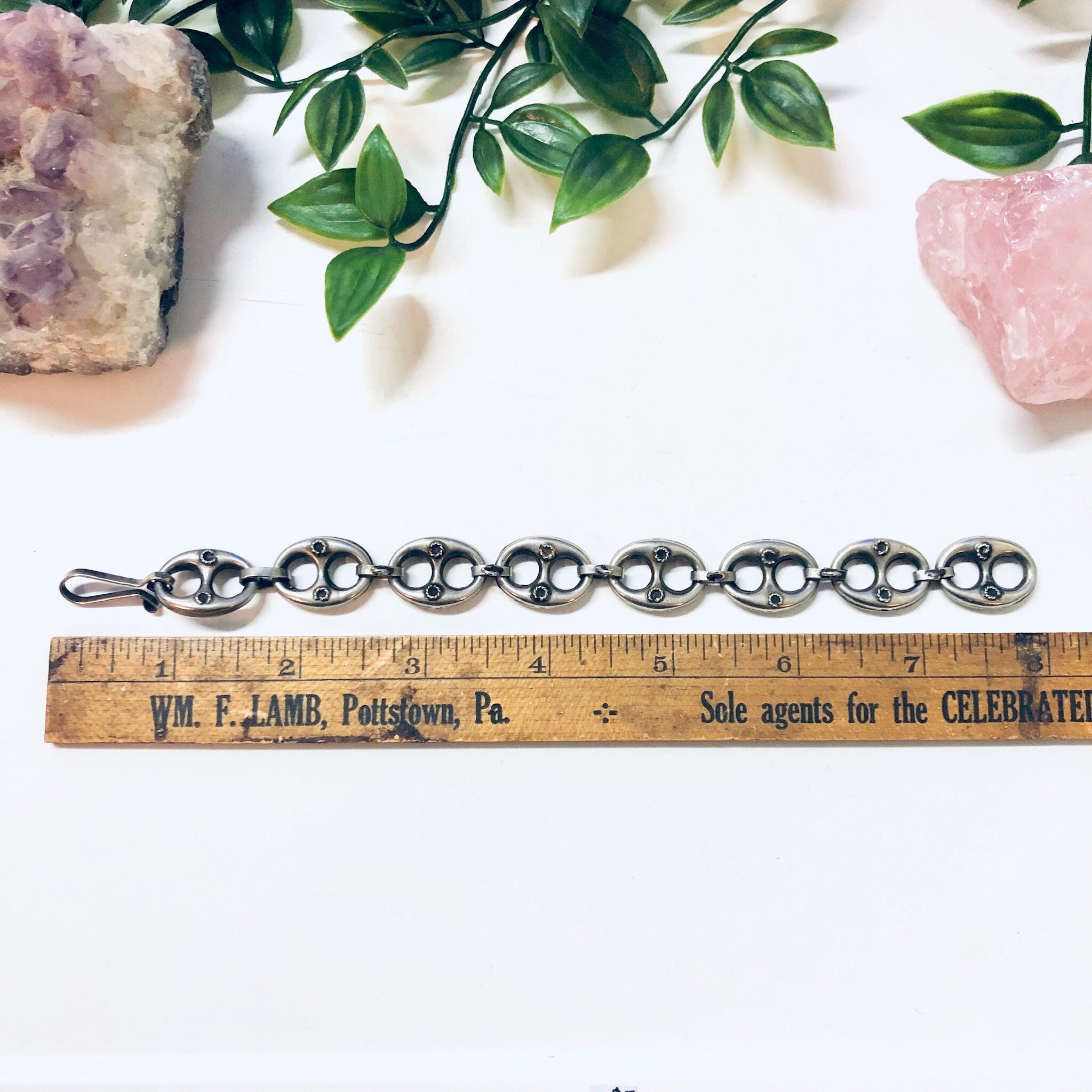 Vintage Charm Bracelet, Silver Bracelet, Link Bracelet, Vintage Jewelry, Vintage Bracelet, Unique Jewelry, Charm Jewelry, Bottle Tab,