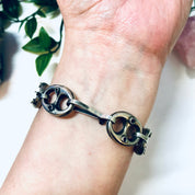 Vintage Charm Bracelet, Silver Bracelet, Link Bracelet, Vintage Jewelry, Vintage Bracelet, Unique Jewelry, Charm Jewelry, Bottle Tab,
