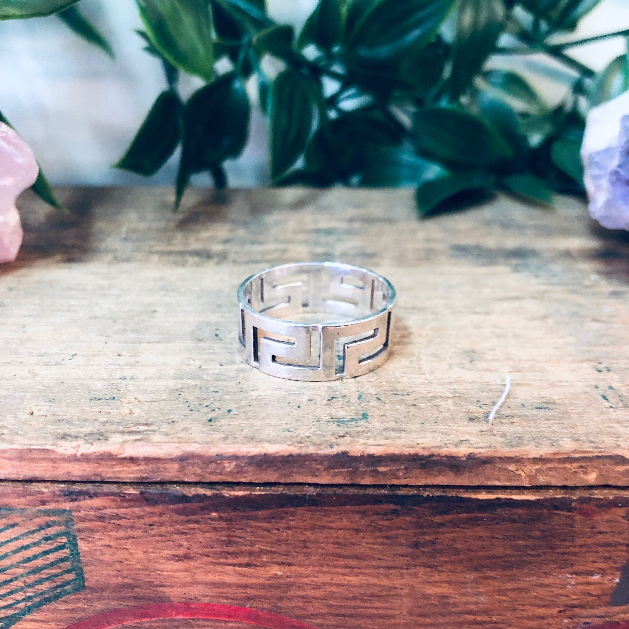 Vintage Silver Ring, Cut Out Ring, Unique Jewelry, Vintage Jewelry, Sterling Silver, Band Ring, Thick Band Ring, Simple Ring, Minimal Design