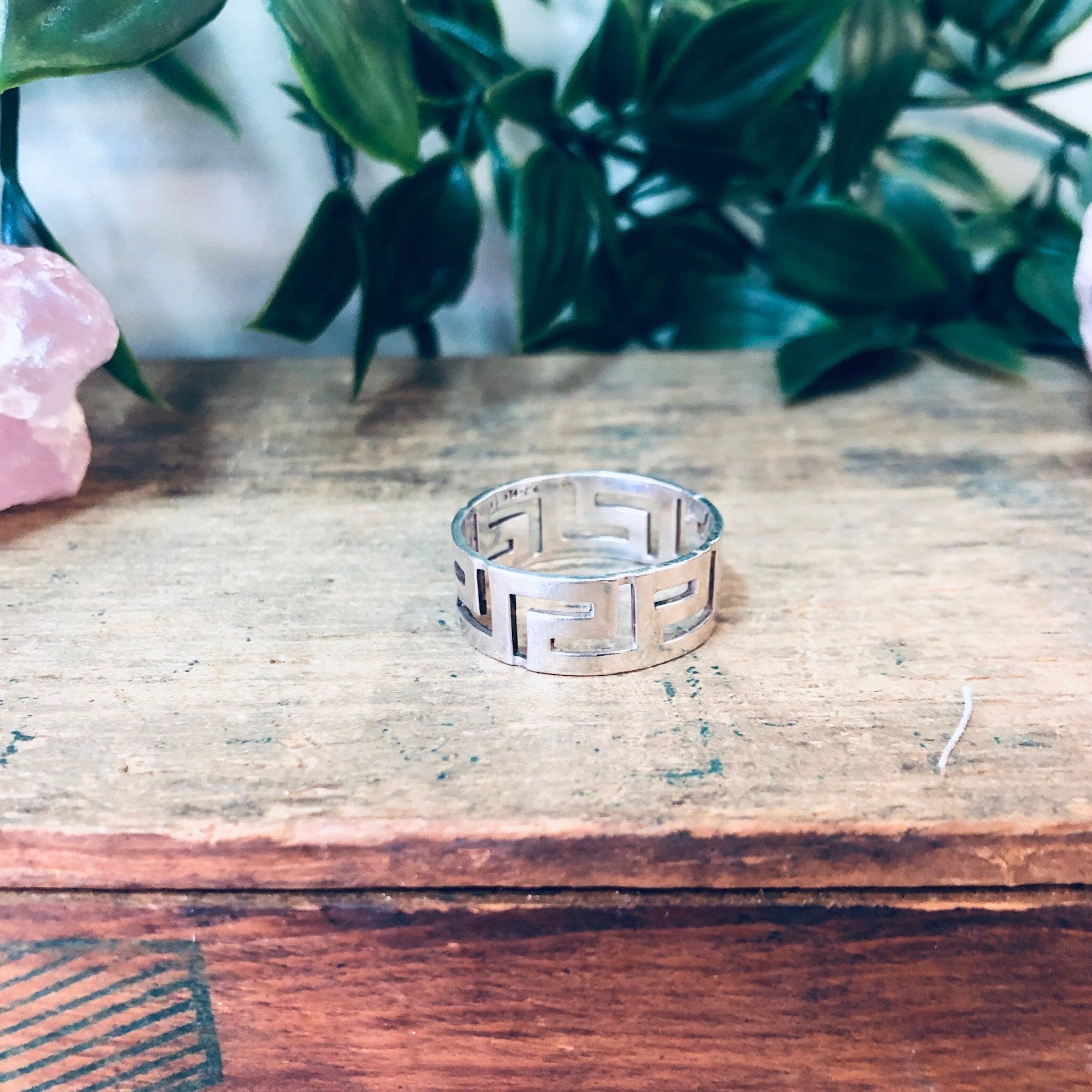 Vintage Silver Ring, Cut Out Ring, Unique Jewelry, Vintage Jewelry, Sterling Silver, Band Ring, Thick Band Ring, Simple Ring, Minimal Design