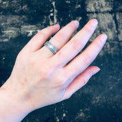 Vintage Silver Ring, Swirl Design Ring, Unique Jewelry, Band Ring, Thin Band Ring, Simple Jewelry, Swirly Ring, Sterling Silver, Boho Style