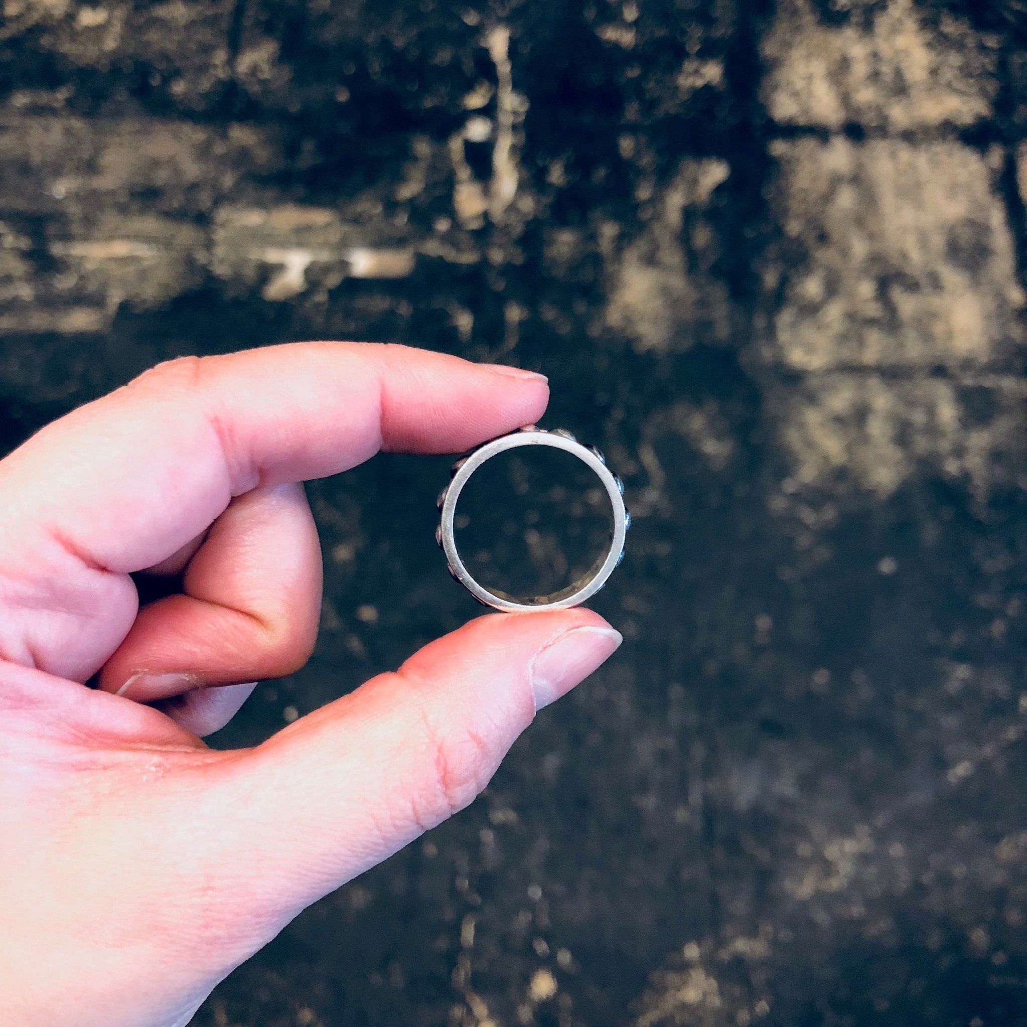 Vintage Silver Ring, Ball Ring, Band Ring, Vintage Jewelry, Simple Jewelry, Unique Ring, Thumb Ring, Large Ring, Boho Style, Bohemian Ring