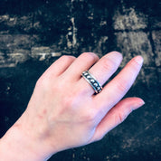 Vintage Silver Ring, Ball Ring, Band Ring, Vintage Jewelry, Simple Jewelry, Unique Ring, Thumb Ring, Large Ring, Boho Style, Bohemian Ring