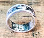 Vintage Silver Ring, Rainbow Ring, Rainbow Design, Band Ring, Skinny Band, Unique Jewelry, Vintage Jewelry, Rainbow Jewelry, 925 Ring, Band