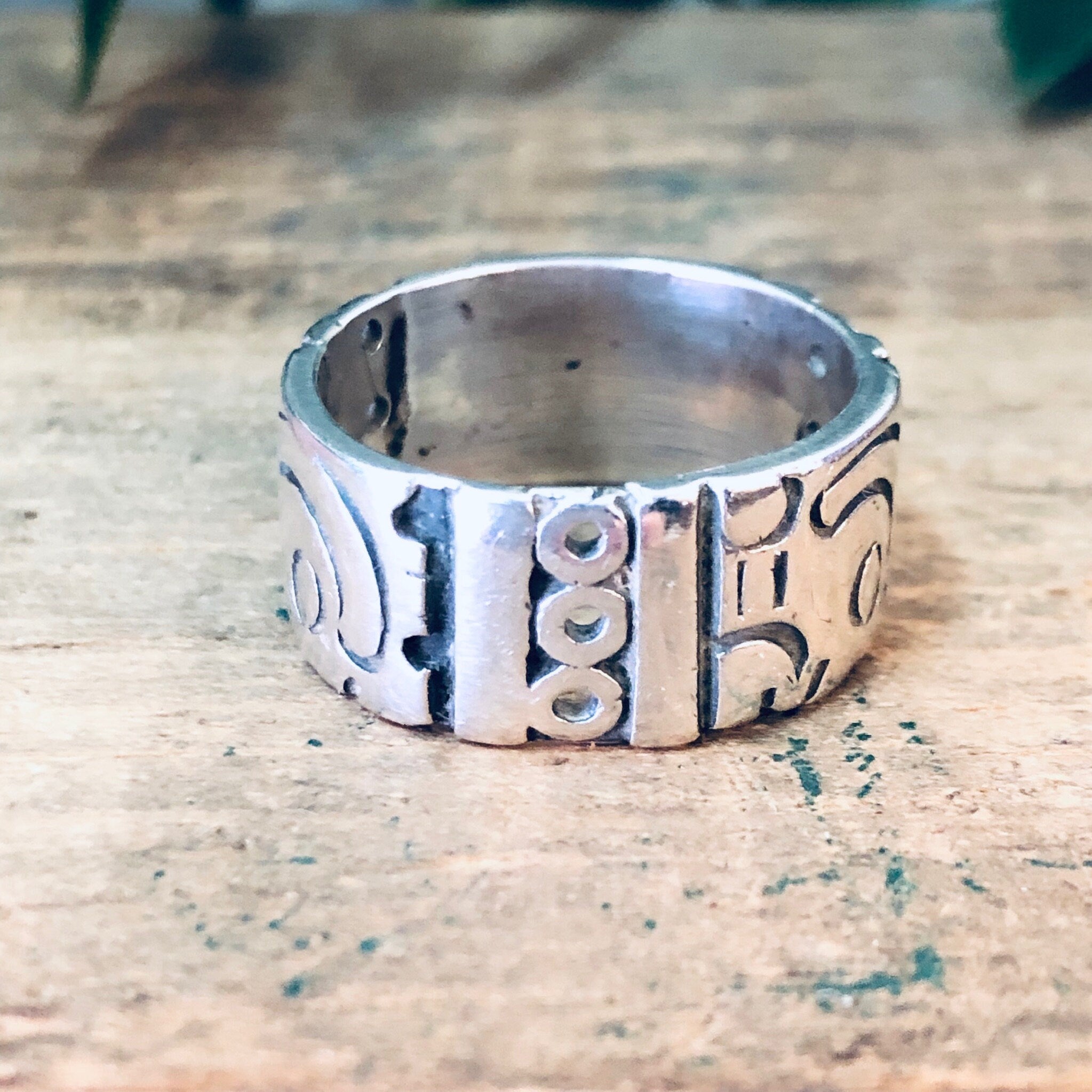 Vintage Silver Ring, Taxco Ring, Taxco Jewelry, Band Ring, Wide Band Ring, Unique Ring, Vintage Jewelry, Thick Band Ring, 925 Ring