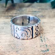 Vintage Silver Ring, Taxco Ring, Taxco Jewelry, Band Ring, Wide Band Ring, Unique Ring, Vintage Jewelry, Thick Band Ring, 925 Ring