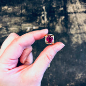 RESERVED****** Vintage Gold Ring, Ruby Ring, 14K Yellow Gold, Yellow Gold Ring, Ruby and Gold, Vintage Jewelry, Engagement Ring, Anniversary