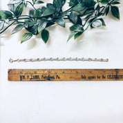 Vintage Silver Bracelet, Vintage Jewelry, Link Bracelet, Sterling Silver, Sleek Jewelry, Simple Bracelet, Anniversary Gift, Wedding Gift