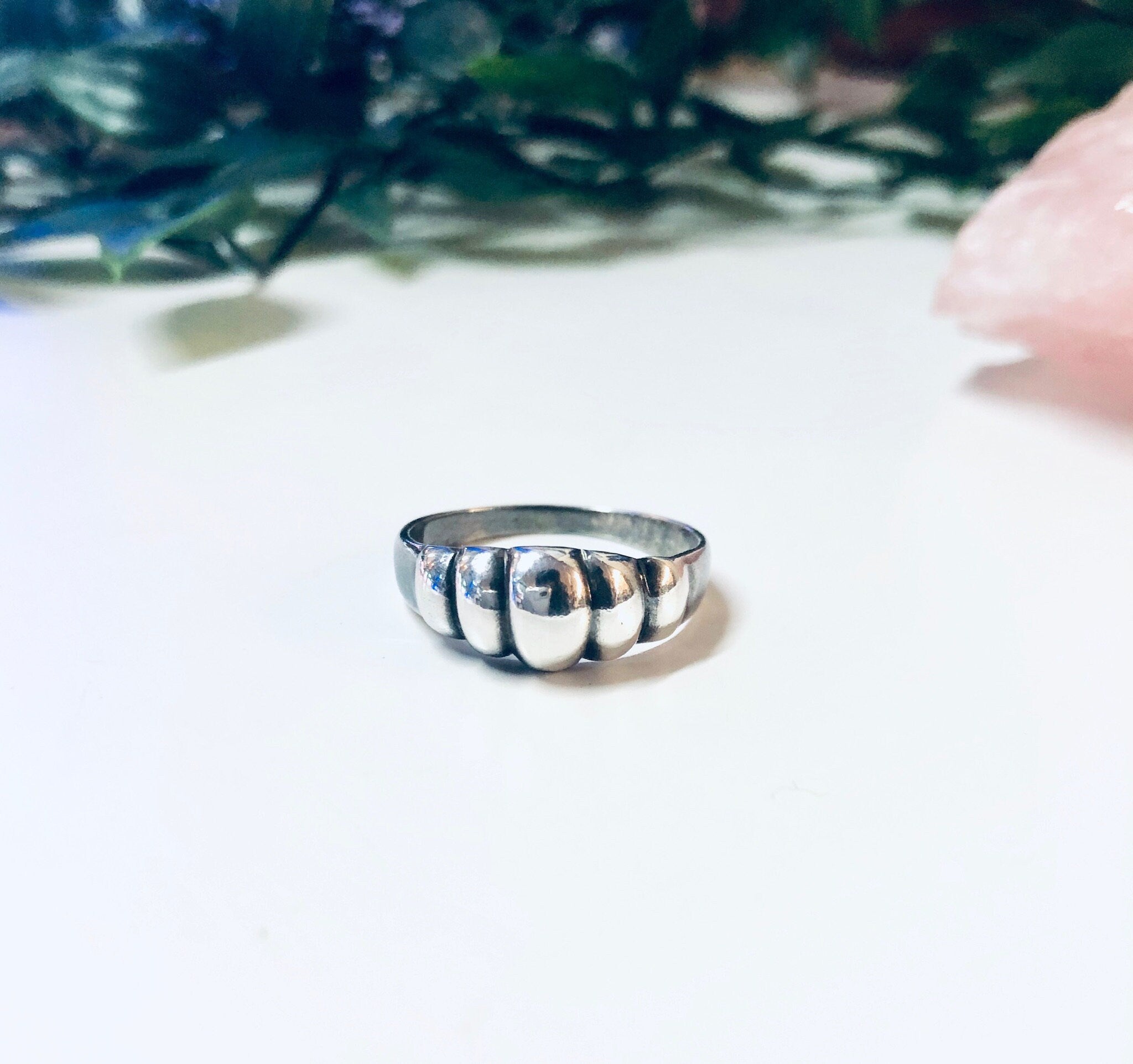Vintage Silver Ring, Simple Jewelry, Unique Jewelry, Band Ring, 925 Ring, Minimalist Jewelry, Anniversary Gift, Ring for Mom, Sleek Jewelry