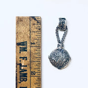 Vintage Silver Pendant, Sarda Pendant, Vintage Pendant, Sarda Jewelry, 925 Pendant, Small Pendant, Unique Jewelry, Vintage Necklace, Rope