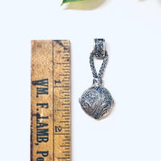 Vintage Silver Pendant, Sarda Pendant, Vintage Pendant, Sarda Jewelry, 925 Pendant, Small Pendant, Unique Jewelry, Vintage Necklace, Rope