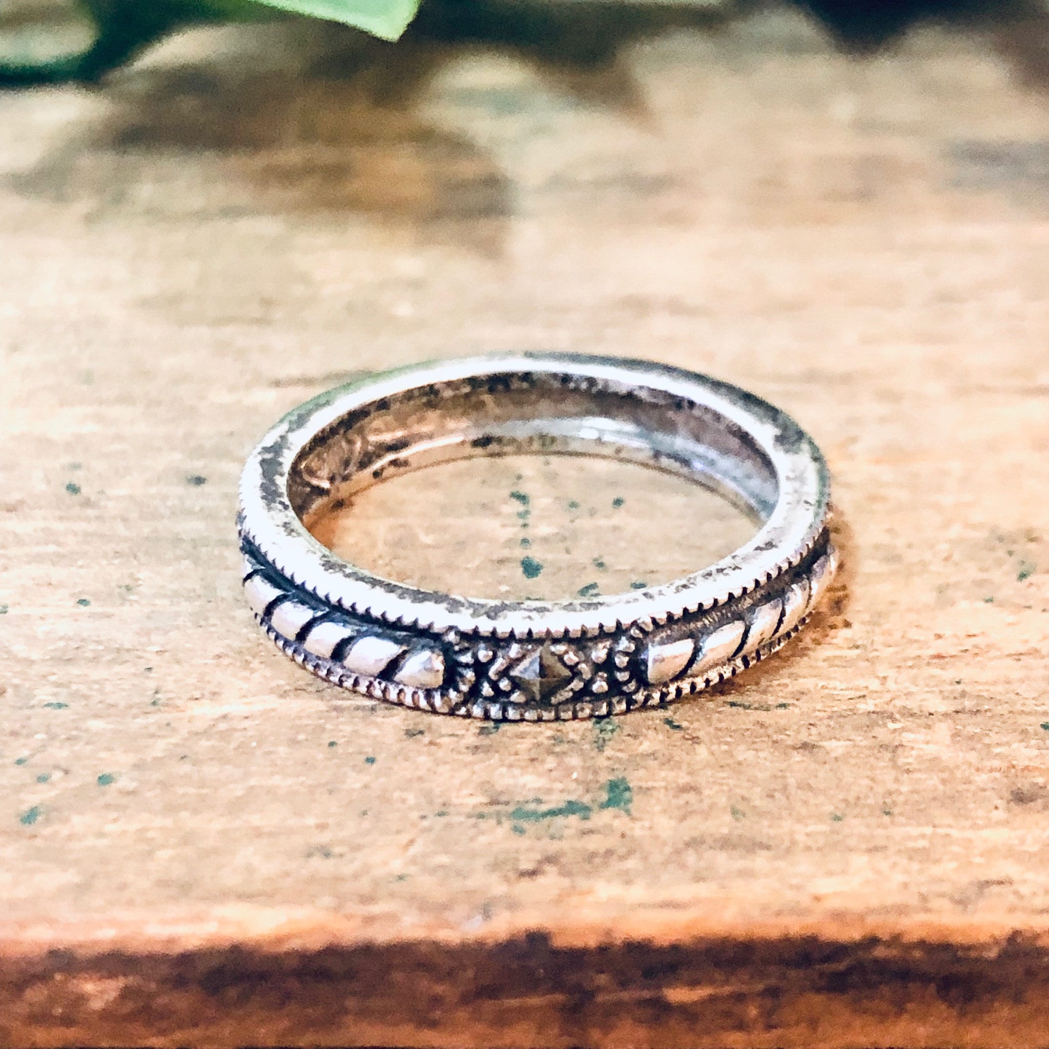 Vintage Silver Ring, Silver Band Ring, Skinny Band, Marcasite Ring, Vintage Jewelry, Wedding Band, Wedding Jewelry, Simple Jewelry, 925 Ring